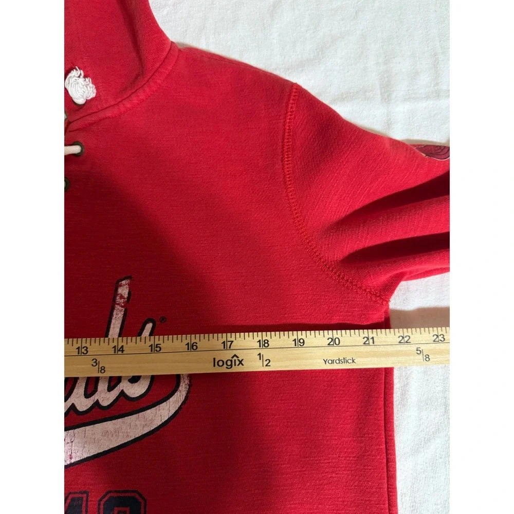 Soft As A Grape St Louis Cardinals Red Lace Up‎ Hoodie Sweatshirt Large MLB